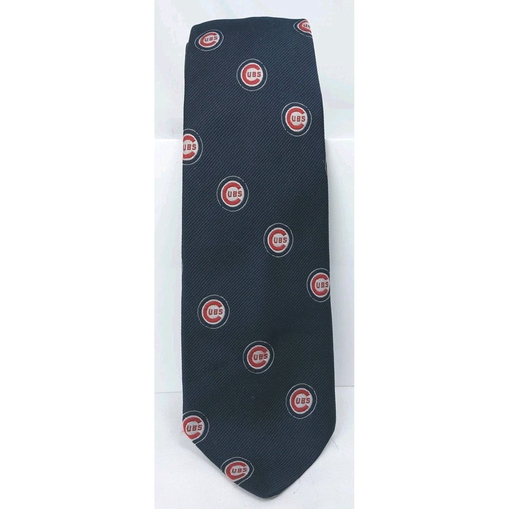 Cervantes LA Original Chicago Cubs Tie MLB Geometric Navy Repp Necktie USA 3"x58